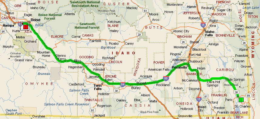 Route Leg Map
