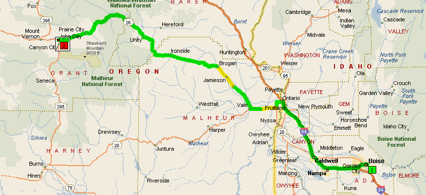Route Leg Map