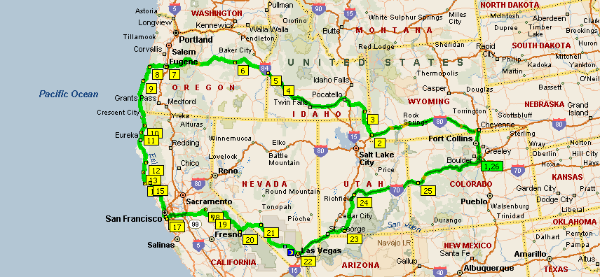 Touring Map